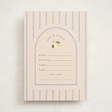 "Limoncello" - Baby Shower Game Cards in Rome by Claudia Orengo - Front