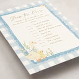 "Vintage goose" - Baby Shower Game Cards in Sky by Creo Study - Detail