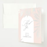 "Charmed" - Baby Shower Thank You Cards in Blush by Nicoletta Savod - Front