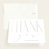 "Modern Baby" - Baby Shower Thank You Cards in Cotton Candy by Gwen Bedat - Front