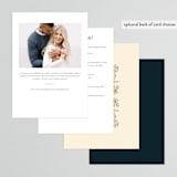 "Gilded Tapestry" - Bridal Shower Invitations in Midnight Garden by Simona Camp - Back of Card Options
