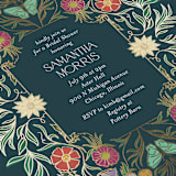 "Gilded Tapestry" - Bridal Shower Invitations in Midnight Garden by Simona Camp - Detail
