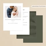 "Botanical Arches" - Bridal Shower Invitations in Moss by Kelly Schmidt - Back of Card