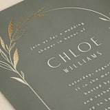 "Botanical Arches" - Bridal Shower Invitations in Moss by Kelly Schmidt - Close-Up
