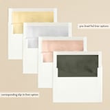 "Botanical Arches" - Bridal Shower Invitations in Moss by Kelly Schmidt - Envelope Liner Options