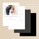 "Gilded Border" - Bridal Shower Invitations in Midnight by Kelly Schmidt - Back of Card Options