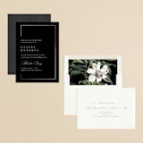 "Gilded Border" - Bridal Shower Invitations in Midnight by Kelly Schmidt - Assembled