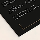 "Gilded Border" - Bridal Shower Invitations in Midnight by Kelly Schmidt - Detail