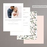 "Country Garden" - Bridal Shower Invitations in Petal by Susan Moyal - Back of Card Options