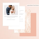 "Here Comes the Bride" - Bridal Shower Invitations in Coral by Paper Sun Studio - Back of Card Options