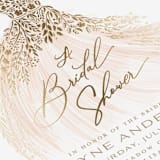 "Here Comes the Bride" - Bridal Shower Invitations in Coral by Paper Sun Studio - Detail