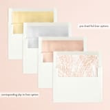 "Here Comes the Bride" - Bridal Shower Invitations in Coral by Paper Sun Studio - Envelope Liner Options