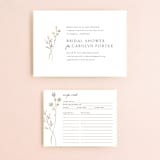 "rustic elegance" - Bridal Shower Invitations in Silk by Kelly Schmidt - Matching Enclosure Card