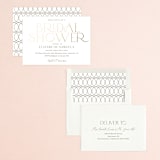 "Modern Take" - Bridal Shower Invitations in Snow by Yaling Hou Suzuki - Assembled