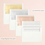 "Modern Take" - Bridal Shower Invitations in Snow by Yaling Hou Suzuki - Envelope Liner Options