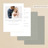 "showers" - Bridal Shower Invitations in Sage by JoAnn Jinks - Back of Card Options