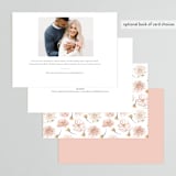 "Floral Wisp" - Bridal Shower Invitations in Rose by Susan Moyal - Back of Card Options