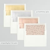 "Floral Wisp" - Bridal Shower Invitations in Rose by Susan Moyal - Envelope Liner Options