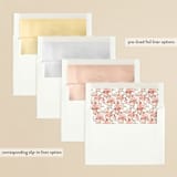 "Botanical Cheers" - Bridal Shower Invitations in Petal by Itsy Belle Studio - Envelope Liner Options