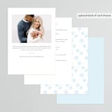 "Wedding Dress" - Bridal Shower Invitations in Cinderella Blue by Itsy Belle Studio - Back of Card Options