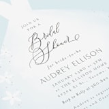 "Wedding Dress" - Bridal Shower Invitations in Cinderella Blue by Itsy Belle Studio - Detail