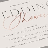 "Simple Classic" - Bridal Shower Invitations in Champagne by Summer Winkelman - Detail
