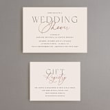"Simple Classic" - Bridal Shower Invitations in Champagne by Summer Winkelman - Matching Enclosure Card