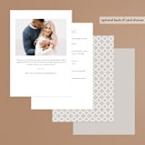 "Posh" - Bridal Shower Invitations in Waterlily by Melanie Kosuge - Back of Card Options