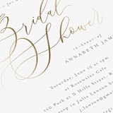 "Posh" - Bridal Shower Invitations in Waterlily by Melanie Kosuge - Detail
