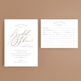 "Posh" - Bridal Shower Invitations in Waterlily by Melanie Kosuge - Matching Enclosure Card