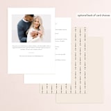 "Elegant Side" - Bridal Shower Invitations in Buttercream by Carolyn MacLaren - Back of Card Options