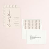 "Elegant Side" - Bridal Shower Invitations in Buttercream by Carolyn MacLaren - Assembled