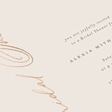 "Elegant Side" - Bridal Shower Invitations in Buttercream by Carolyn MacLaren - Detail