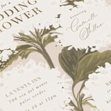 "Hydrangea" - Bridal Shower Invitations in Blush by Leah Bisch - Close-Up
