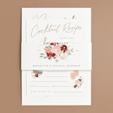 "sparkling brunch" - Bridal Shower Invitations in Wine by Creo Study - Matching Bellyband