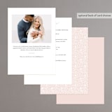 "Bubbly Brunch" - Bridal Shower Invitations in Blush by Michelle Taylor - Back of Card