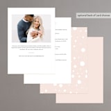 "Flower Cheers" - Bridal Shower Invitations in Blush by Baumbirdy - Back of Card