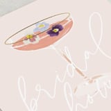 "Flower Cheers" - Bridal Shower Invitations in Blush by Baumbirdy - Close-Up