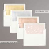 "Flower Cheers" - Bridal Shower Invitations in Blush by Baumbirdy - Envelope Liner Options