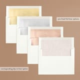 "Gilded Butterfly Garden" - Bridal Shower Invitations in Ivory by Simona Camp - Envelope Liner Options