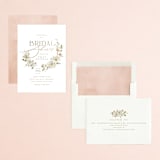 "Serene" - Bridal Shower Invitations in Champagne by Everett Paper Goods - Assembled