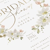 "Serene" - Bridal Shower Invitations in Champagne by Everett Paper Goods - Close-Up