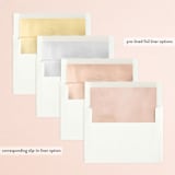 "Serene" - Bridal Shower Invitations in Champagne by Everett Paper Goods - Envelope Liner Options