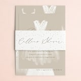 "dressed up" - Bridal Shower Invitations in Champagne by Rebecca Durflinger - Matching Bellyband