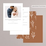 "Embellished Arch" - Bridal Shower Invitations in Linen by Erica Krystek - Back of Card