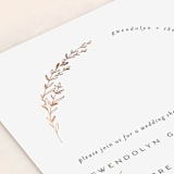 "Embellished Arch" - Bridal Shower Invitations in Linen by Erica Krystek - Close-Up