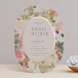 "floral jewels" - Bridal Shower Invitations in Wild Berry by Lori Wemple - Front