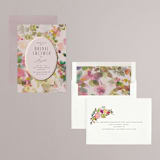 "floral jewels" - Bridal Shower Invitations in Wild Berry by Lori Wemple - Assembled