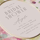 "floral jewels" - Bridal Shower Invitations in Wild Berry by Lori Wemple - Close-Up