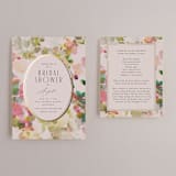 "floral jewels" - Bridal Shower Invitations in Wild Berry by Lori Wemple - Matching Enclosure Card